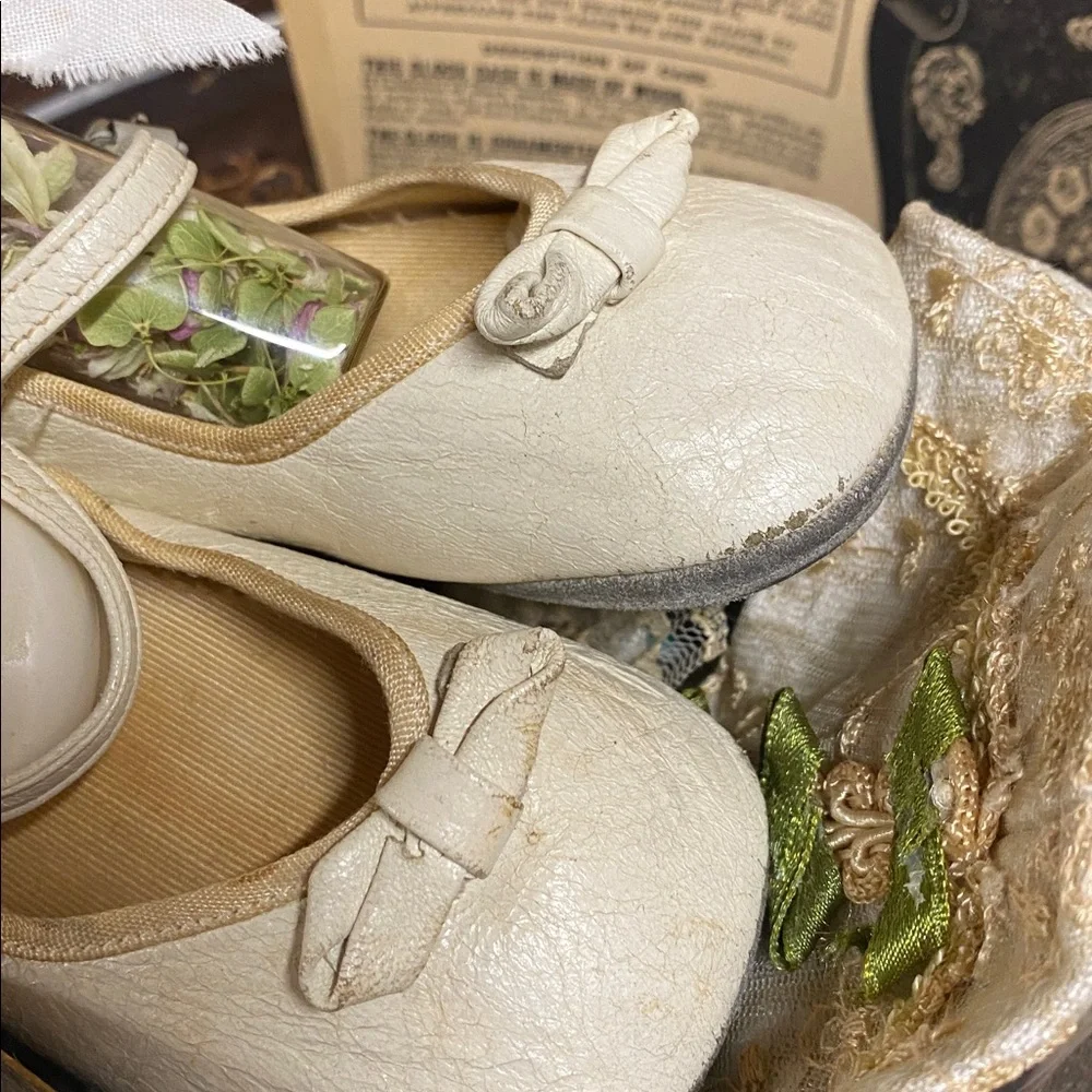 Antique '1930's' Mary Jane Baby Shoes & Props ..